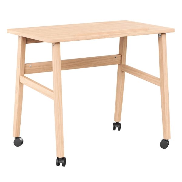 Adjustable table with wheels, H52, 70x86 cm, birch (art. 1298)