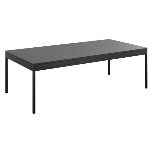 DARWIN - Table H36, 128x64 cm, black table top (art. 3776)