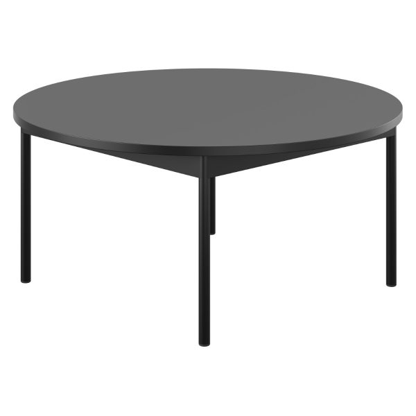 DARWIN - Table H36, Ø90 cm, black table top (art. 3780)