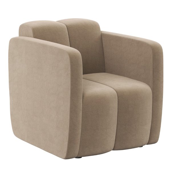 LAGO - 1-seater with low back with two armrests (art. 6009)