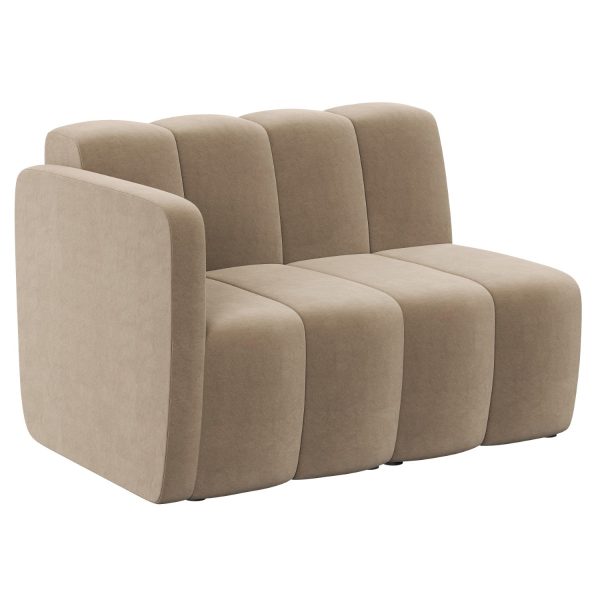 LAGO - 2-seater with low back with one armrest (art. 6016)