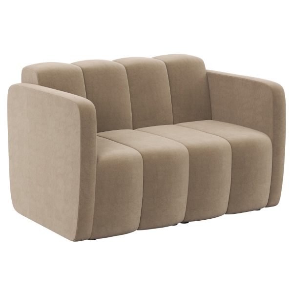 LAGO - 2-seater with low back with two armrests (art. 6018)