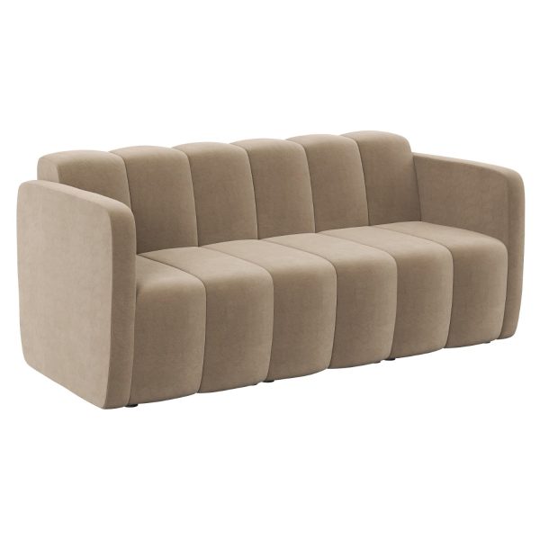 LAGO - 3-seater with low back with two armrests (art. 6027)