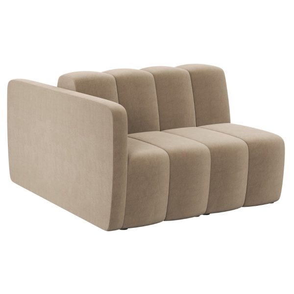 LAGO - 2-seater with low back, seats on both sides, low armrest one side (art. 6038)