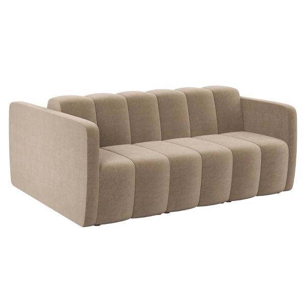 LAGO - 3-seater with low back, seats on both sides, low armrests both sides (art. 6043)